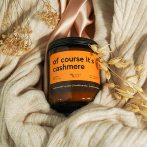 of course it’s cashmere - a seinfeld inspired candle