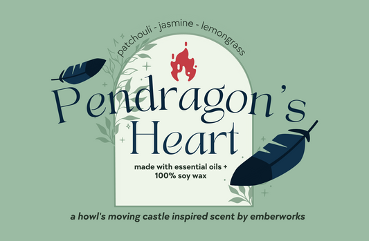 Pendragon's Heart - A Howl's Moving Castle Inspired Candle